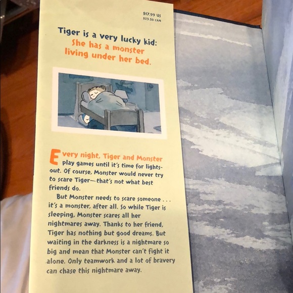 Tiger Vs Nightmare Hard Cover Children’s Book By Emily Tetri - Picture 3 of 4